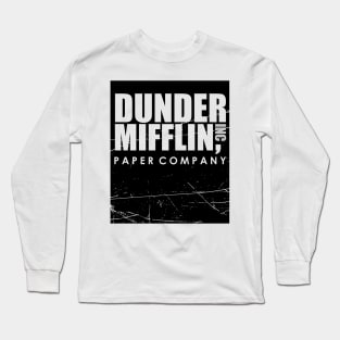 The Dunder Office Mifflin Inc. Design Long Sleeve T-Shirt